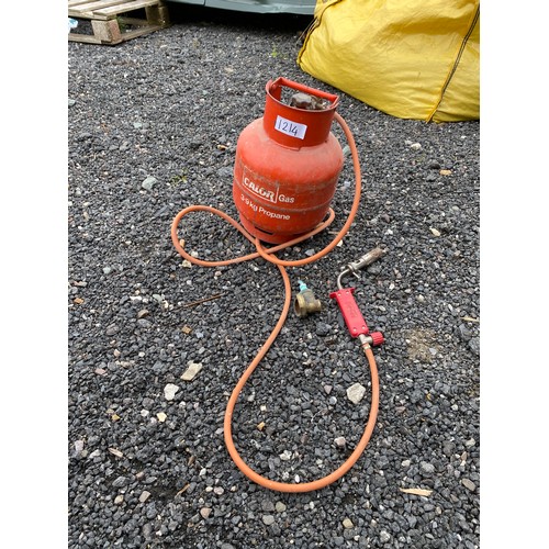 1214 - Propane gas bottle and torch - Viewing Section: S11