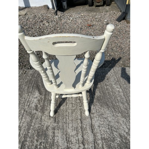 121 - Painted carver chair