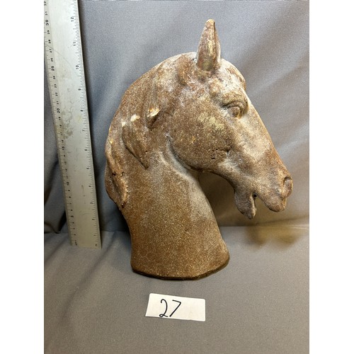 27 - Horse head ornament