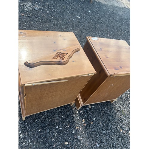 134 - Pine Bedside drawers - 67 x 42 x 46 cm approx.