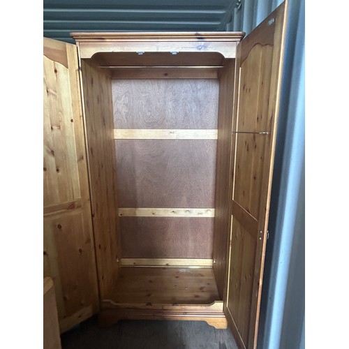 138 - Pine Wardrobe - 189 x 93 x 58 cm approx.