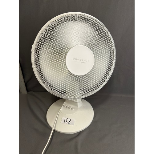 168 - John Lewis Fan - Tested & Working