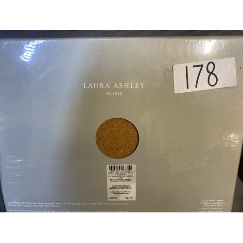 178 - Miscellaneous - to include 4 x Laura Ashley boxed place mats (unused), Denby jug, slate platter and ... 