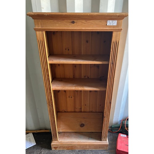 265 - Pine Bookcase - 138 x 66 x 30cm approx.