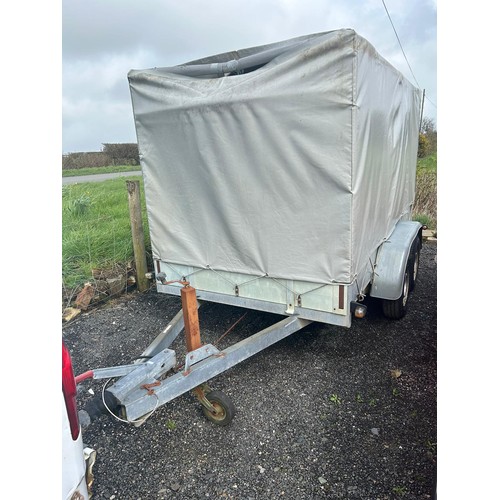 3 - Curtain Sided drop side, twin Axel Trailer - overall length 15ft body length 10ft x 5.2ft