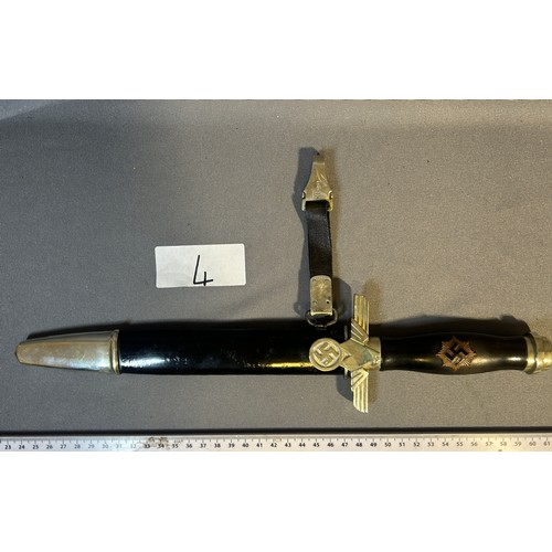 4 - 1938 2nd Model RLB German Subordinate Third Reich Dagger