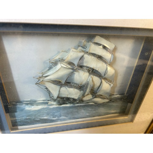 333 - 3D Decoupage of a sailing ship