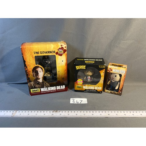 347 - Selection of Walking Dead collectables