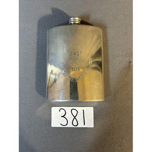 381 - 321 EOD SQN RLC Hipflask 'Leaving gift'