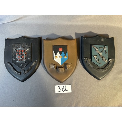 384 - Trio of wall plaques