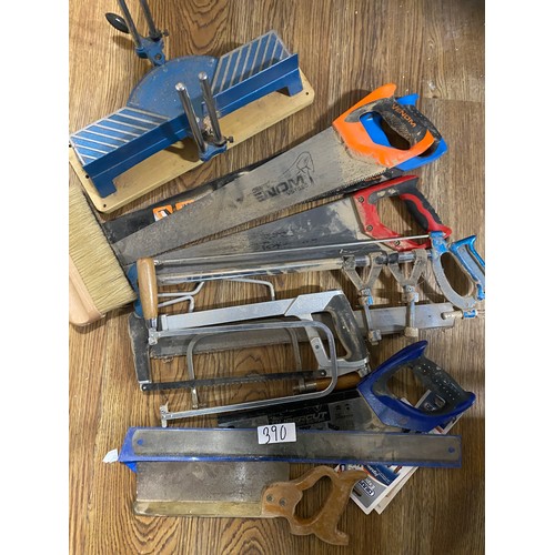 390 - Selection of tools - mainly saws