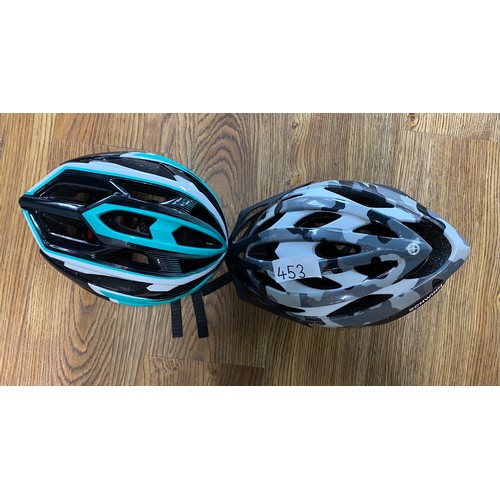 453 - 2 x Medium cycle helmets