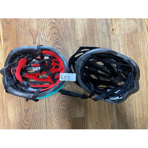 453 - 2 x Medium cycle helmets