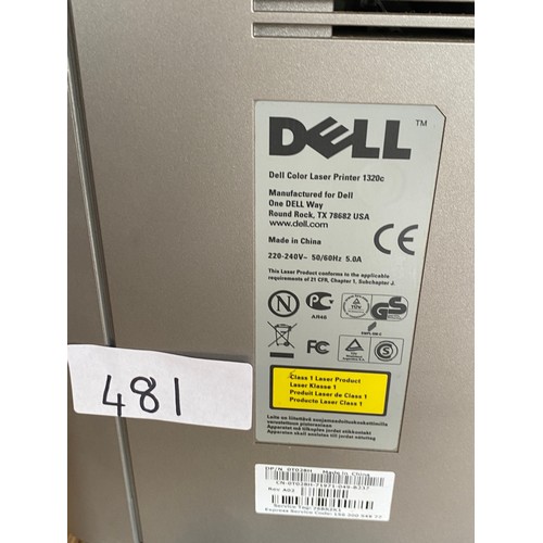 481 - Dell Colour inkjet laser printer