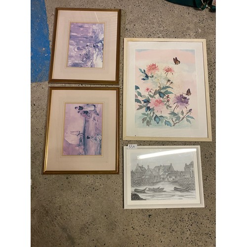 554 - Selection of prints