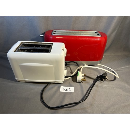 564 - 2 x Electric Toasters (Said to be in working order by vendor)