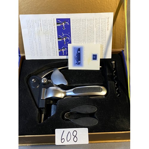 608 - Miscellaneous glassware, corkscrew etc