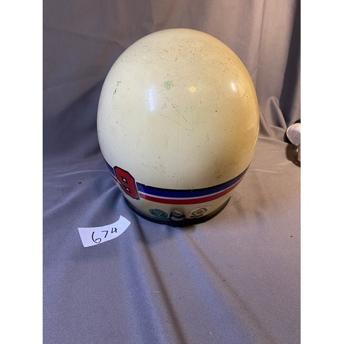 674 - Vintage sports helmet