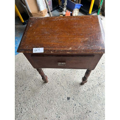 669 - Occasional table with drawer - 54 x 78 x 34 con approx.