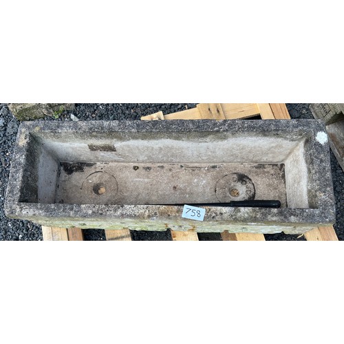 758 - Planter trough with feet