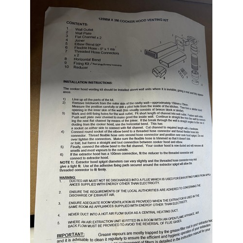 734 - Cooker hood ducting kit 3m 5