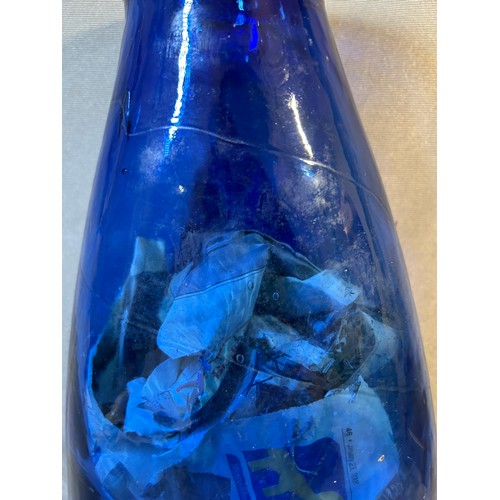 41 - Large Blue glass vase