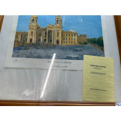 704 - ‘Faith, hope & charity’ by Brian Goodall limited edition print with booklet