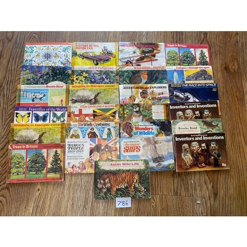 786 - Cigarette card albums - with cards