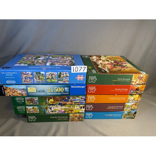 1077 - Selection of Jigsaw puzzles - All complete