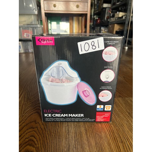 1081 - Ice cream maker unused in original packaging