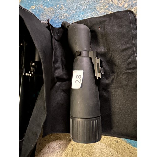 28 - Bresser spotting scope (large) with tripod