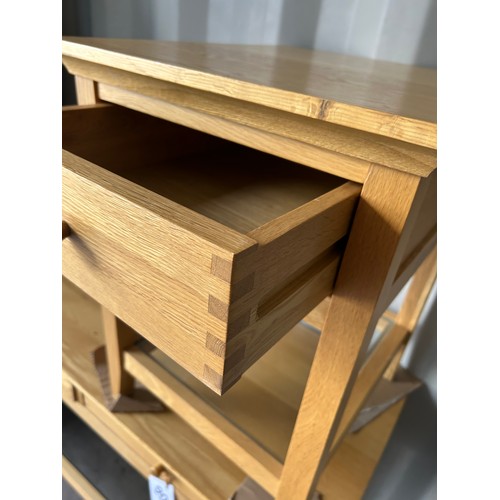 91 - Oak bedside unit - 60 x 45 x 50 cm approx.