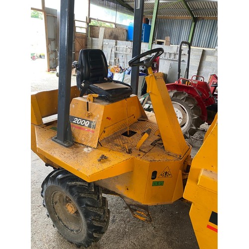 2 - Benford 2000 Dumper - Not used since last serviced 4 years ago.