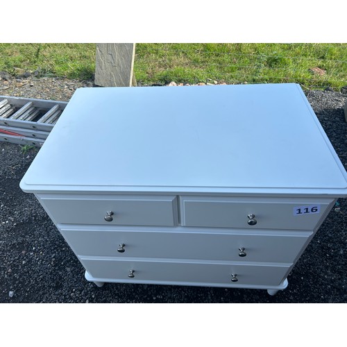 116 - Chest of drawers - 75 x 76 x 54 cm approx.