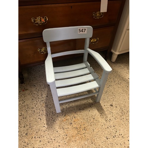 547 - Childs painted chair