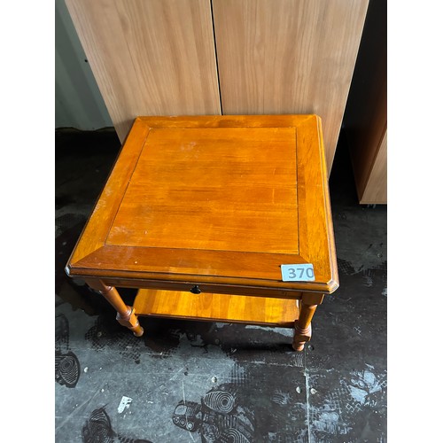 370 - Coffee table with storage - 50cms x 61cms x 60cms approx.