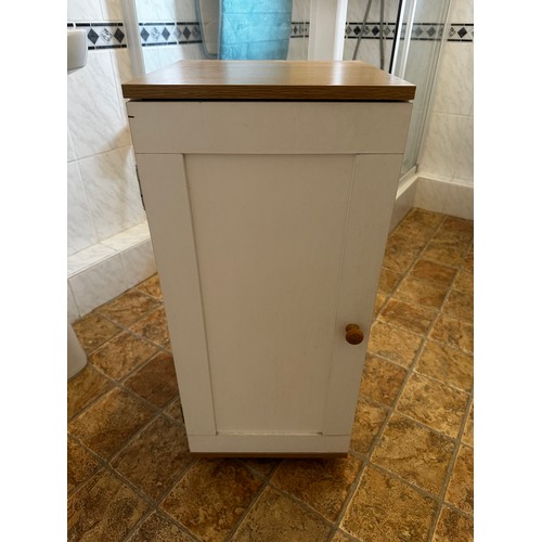 406 - Small bathroom cupboard - 79cms x 35cms x 35cms approx.