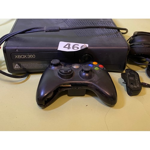 466 - Xbox 360  with controller and headset