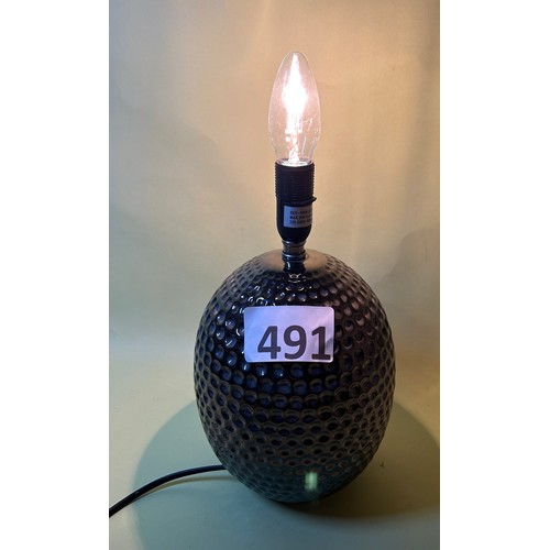 491 - Ceramic table lamp - no shade