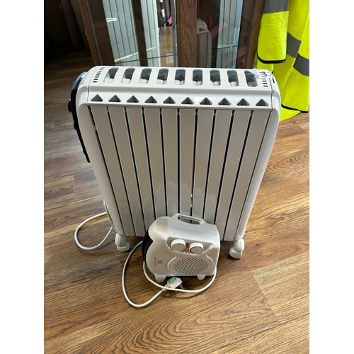 533 - Oil filled radiator and fan heater - vendor confirms working order