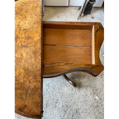 178 - French walnut veneer topped games table