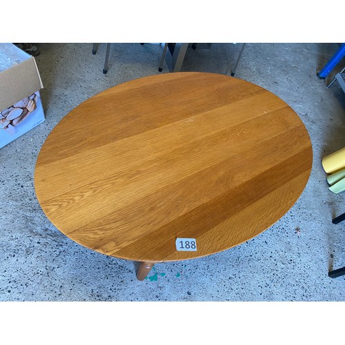 188 - Oak coffee table - 83cms x 122 cm approx.