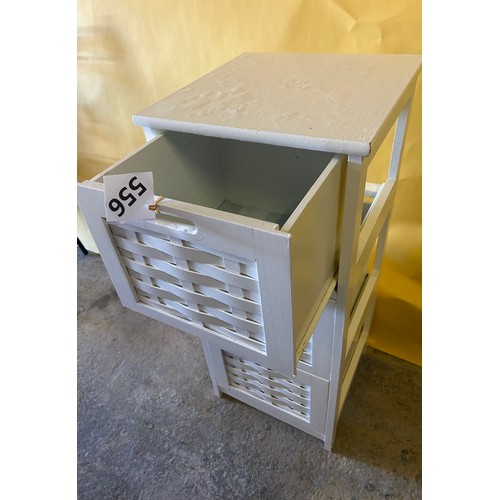 556 - Basket storage unit 90cms x 40cms x 40cms approx.