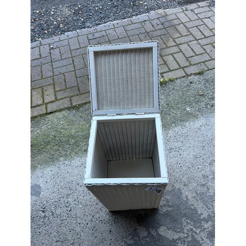 128 - Lloyd Loom (marked) laundry basket - 54 x 31 x 31 cm approx.