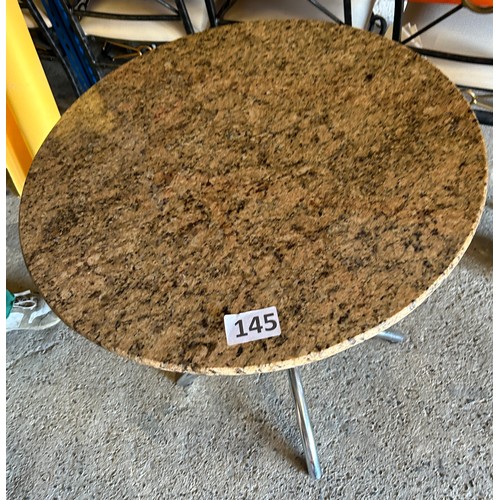 145 - Circular table - 68cms (diameter)  x 75cms (H) approx.