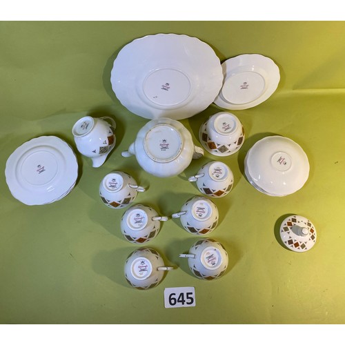 645 - Colclough  - teaset