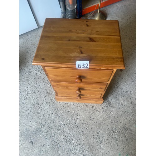 632 - Bedside unit - 67 x 46 x 35 cm approx.