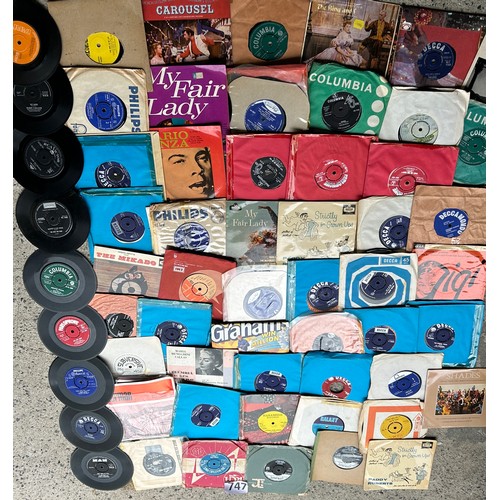 747 - Large collection of 45 records.