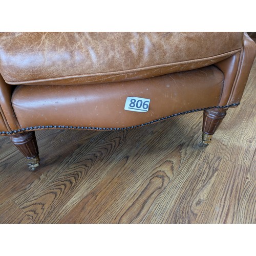 806 - Leather arm chair