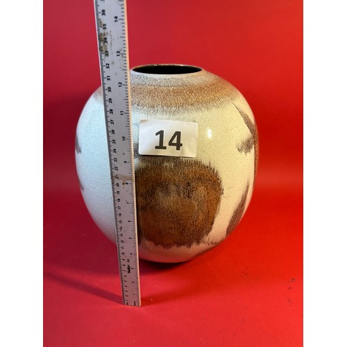 14 - Studio pottery vase